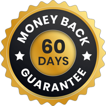 60-day money back guarantee badge