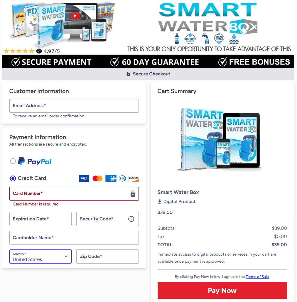 smart-water-box-checkout-page