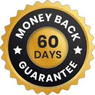 60-day money-back guarantee badge
